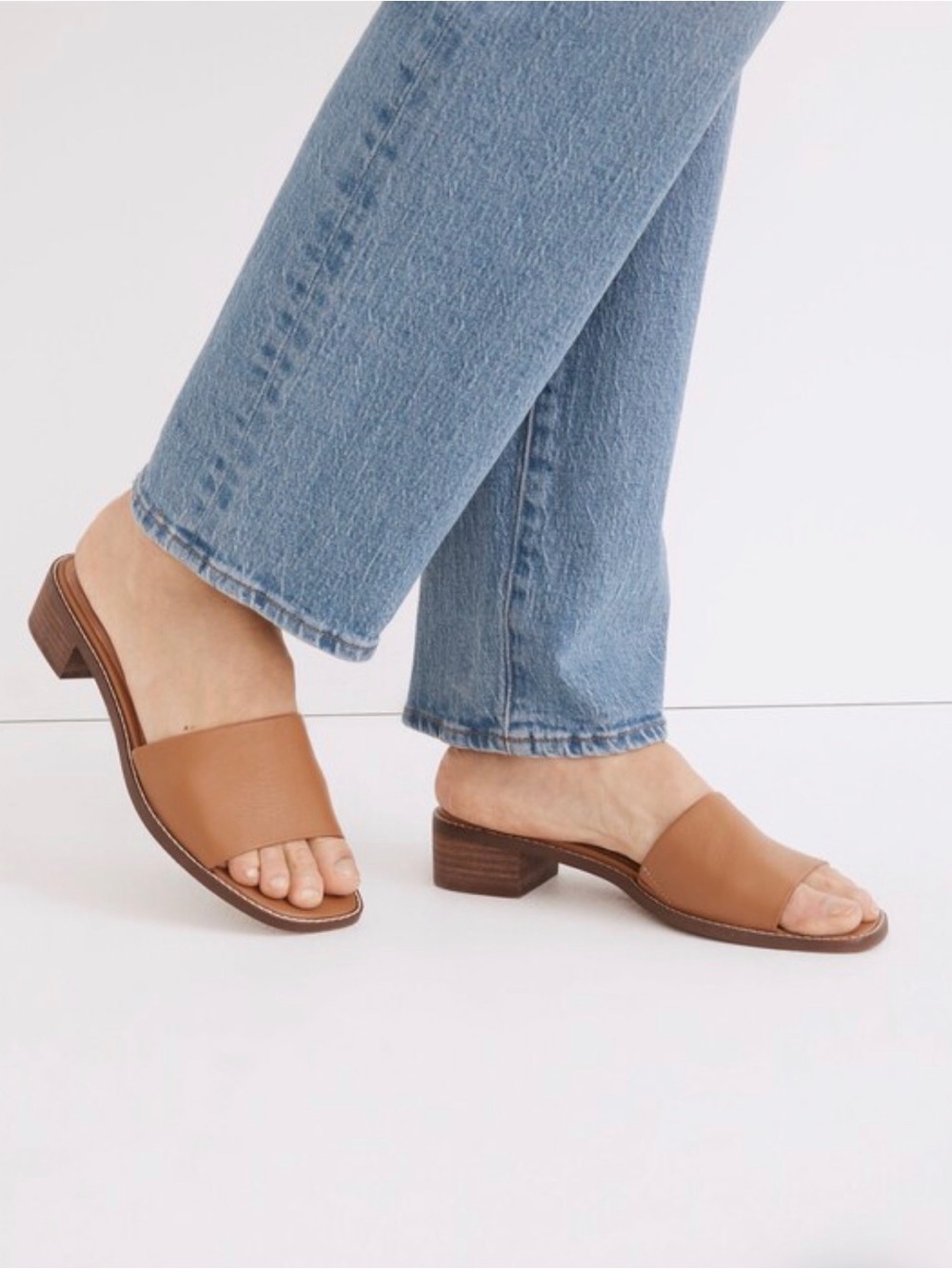 Madewell The Cassady Mule in Leather